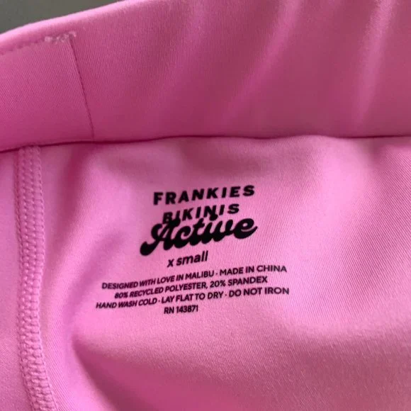 **RELISTED**BNWT FRANKIES BIKINI WINDY TENNIS MINI SKIRT PINK SZ XS - Picture 7 of 12